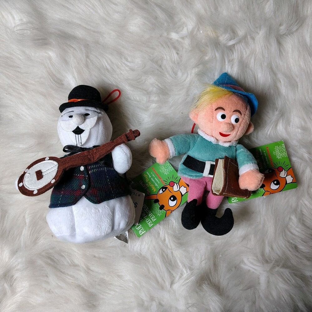 Rudolph Misfit Sam Snowman Plush&Herbie The Elf 1998 CVS Stuffins Christmas Rare